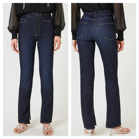 Anthropologie Pilcro Split Straight High Rise Jeans - Picture 3 of 15